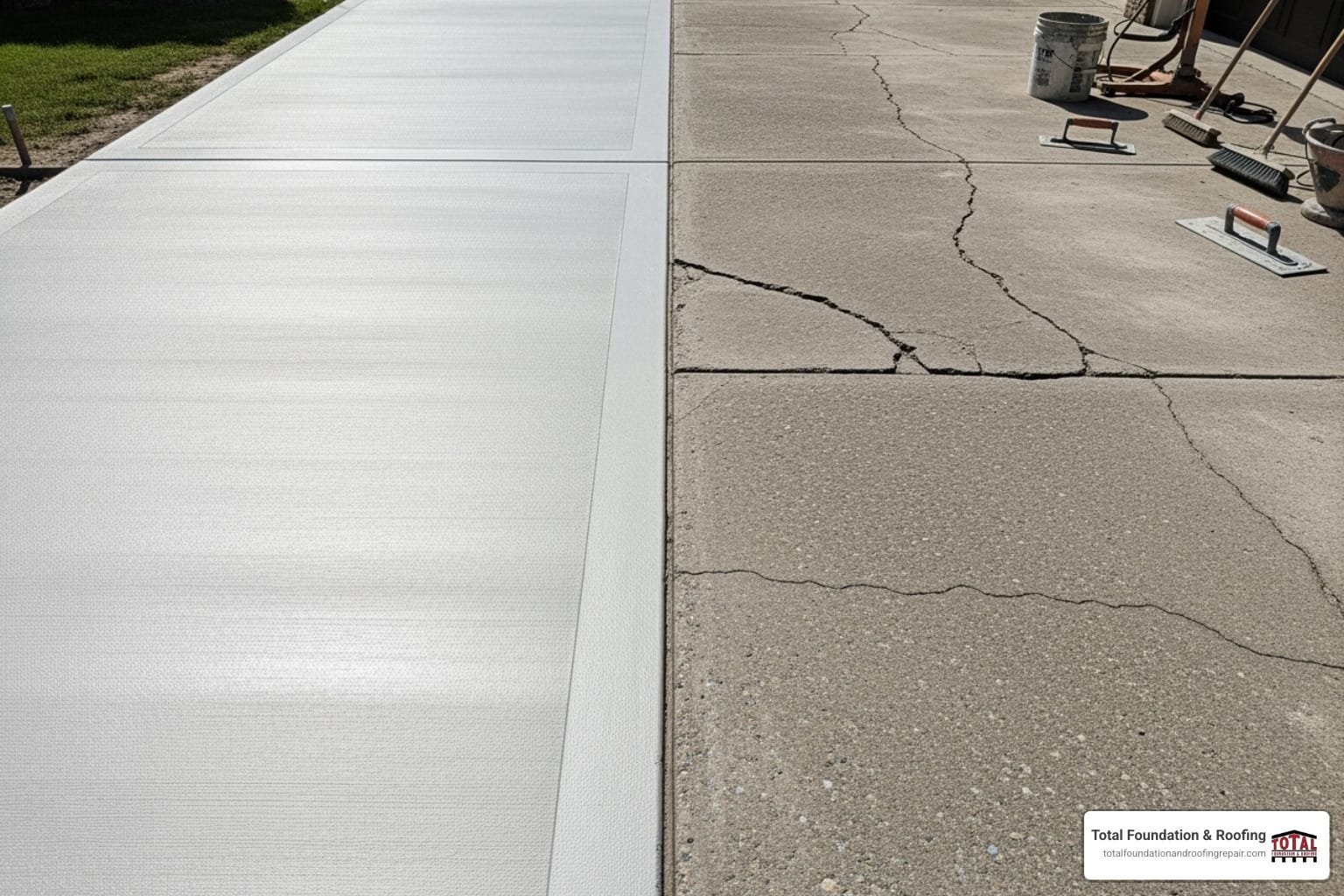 concrete driveway refinishing