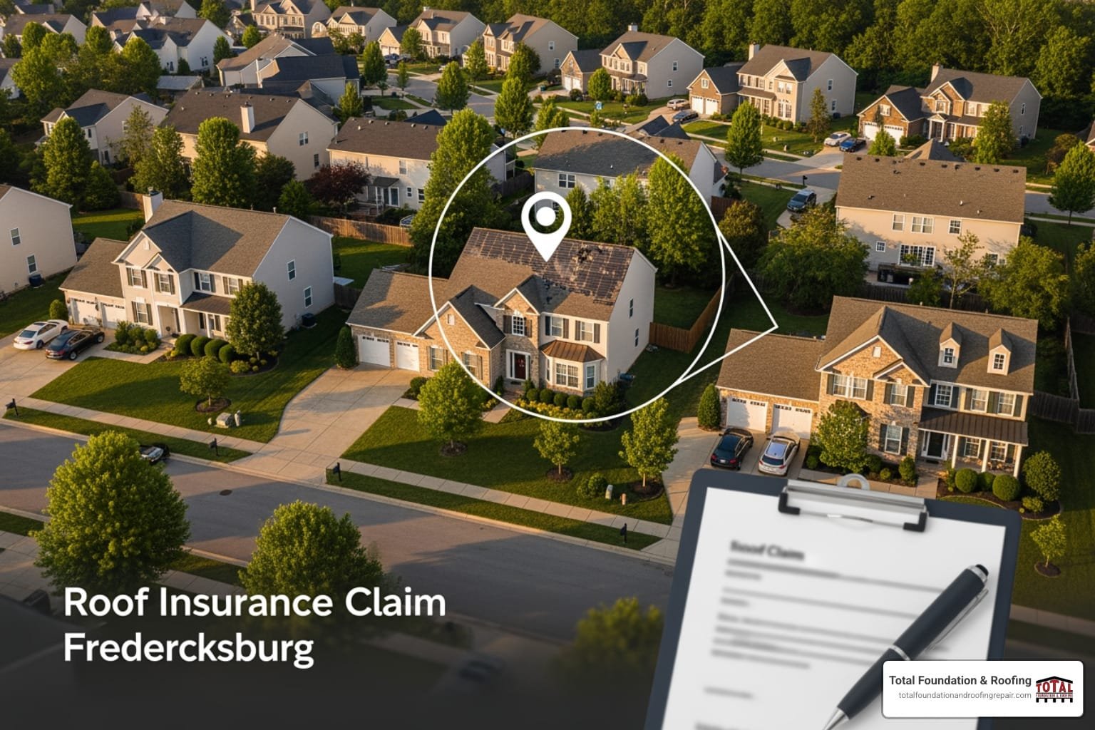 roof insurance claim Fredericksburg