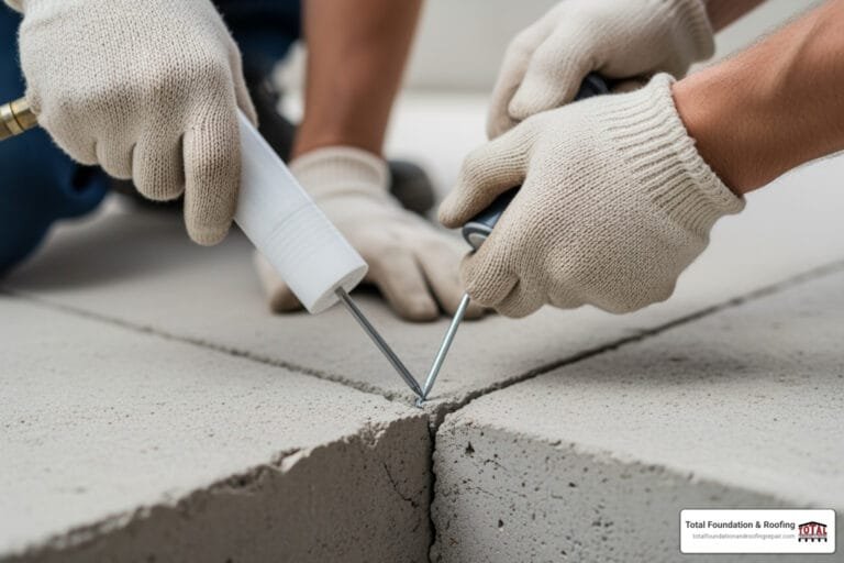 foundation crack sealing