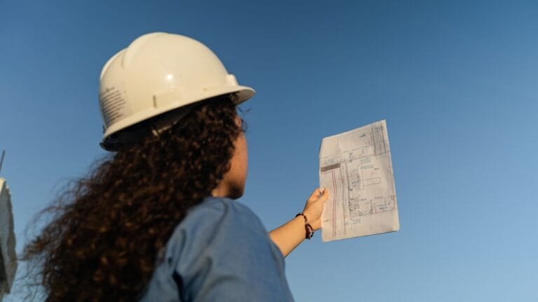 Professional contractor reviewing a project estimate with a homeowner - foundation waterproofing contractor Fredericksburg